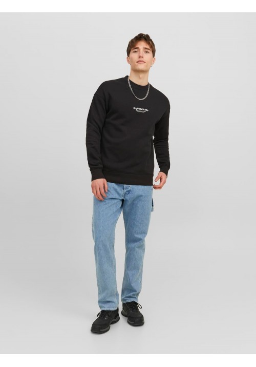 Ανδρικό Φούτερ Jack & Jones Jorvesterbro Sweat Crew Neck Noos 12241694 Μαύρο