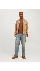 Ανδρικό Πλεκτό Jack & Jones JJEhill Knit Crew Neck Noos JJEHILL 12157321 Mocha Bisque Twist