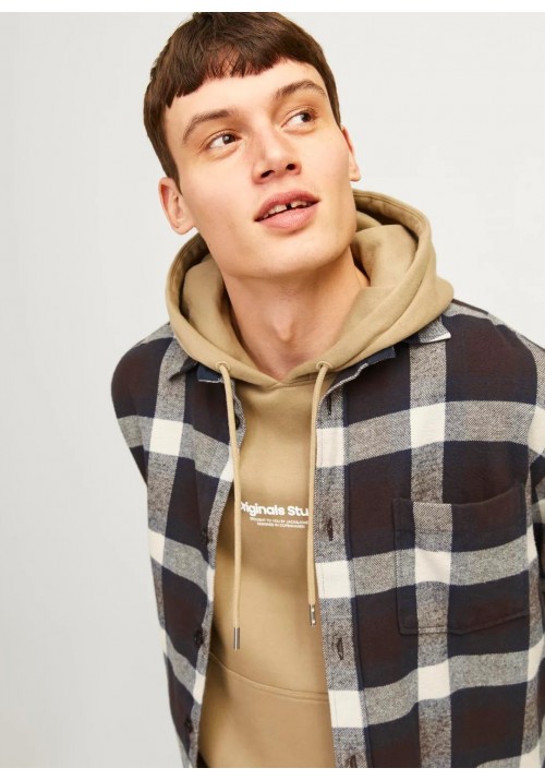  Ανδρικό Overshirt  jack & Jones  Jorfrederiksberg Flannel Shirt LS 12260660 Mountain Spring                                                                                                                                                          