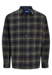 Ανδρικο Πουκάμισο Overshirt Jack & Jones Jorfrederiksberg Flannel Shirt 12260660 Sky Captain Ανδρικο Πουκάμισο Overshirt Jack & Jones Jorfrederiksberg Flannel Shirt 12260660 Sky Captain