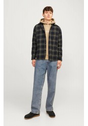 Ανδρικο Πουκάμισο Overshirt Jack & Jones Jorfrederiksberg Flannel Shirt 12260660 Sky Captain