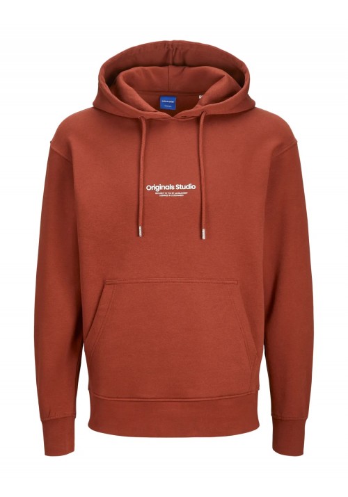 Ανδρικό Φούτερ με Κουκούλα Jack & Jones Jorvesterbro Sweat Hood Noos 12241687 Brandy Brown