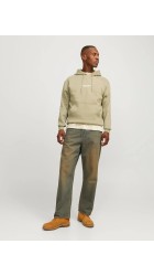 Ανδρικό Φούτερ με Κουκούλα Jack & Jones Jorvesterbro Sweat Hood Noos 12241687 Silver Sage