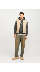 Ανδρικό Φούτερ με Κουκούλα Jack & Jones Jorvesterbro Sweat Hood Noos 12241687 Γκρι