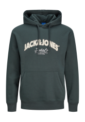 Ανδρικό Φούτερ με Κουκούλα Jack & Jones Jorbronx Arch Big Sweat Hood LN 12262919 Forest River