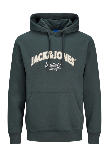 Ανδρικό Φούτερ με Κουκούλα Jack & Jones Jorbronx Arch Big Sweat Hood LN 12262919 Forest River