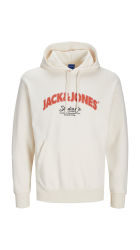Ανδρικό Φούτερ με Κουκούλα Jack & Jones Jorbronx Arch Big Sweat Hood LN 12262919 Antique White