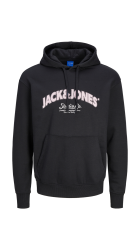Ανδρικό Φούτερ με Κουκούλα Jack & Jones Jorbronx Arch Big Sweat Hood LN 12262919 Μαύρο