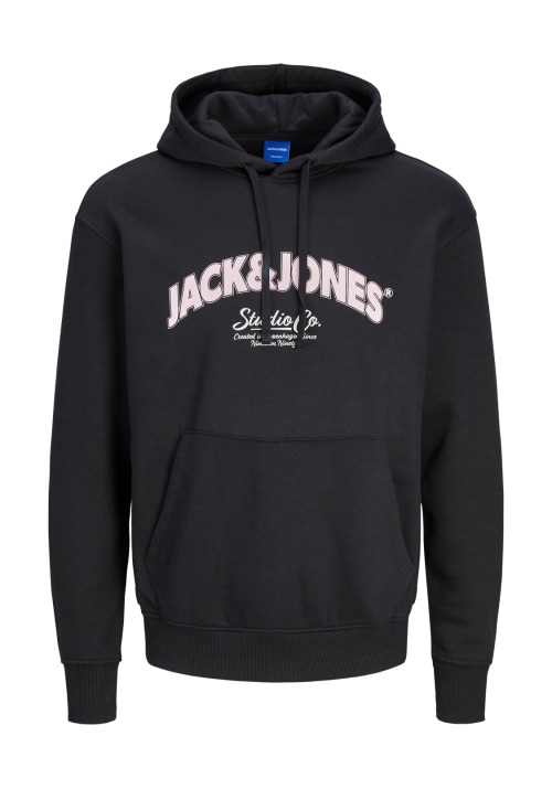 Ανδρικό Φούτερ με Κουκούλα Jack & Jones Jorbronx Arch Big Sweat Hood LN 12262919 Μαύρο