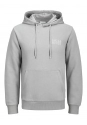 Ανδρικό Φούτερ Jack & Jones JJECorp Logo Sweat Hood Noos 12152840 Ultimate Grey Small Print