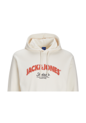 Ανδρικό Φούτερ με Κουκούλα Jack & Jones Jorbronx Arch Big Sweat Hood LN 12262919 Antique White