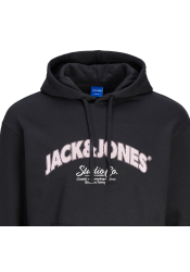 Ανδρικό Φούτερ με Κουκούλα Jack & Jones Jorbronx Arch Big Sweat Hood LN 12262919 Μαύρο