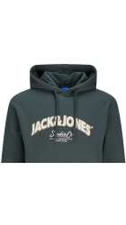 Ανδρικό Φούτερ με Κουκούλα Jack & Jones Jorbronx Arch Big Sweat Hood LN 12262919 Forest River