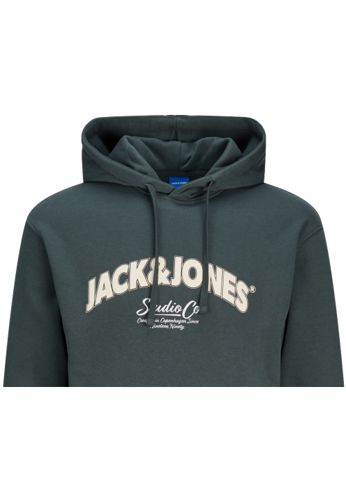 Ανδρικό Φούτερ με Κουκούλα Jack & Jones Jorbronx Arch Big Sweat Hood LN 12262919 Forest River