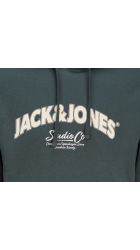 Ανδρικό Φούτερ με Κουκούλα Jack & Jones Jorbronx Arch Big Sweat Hood LN 12262919 Forest River