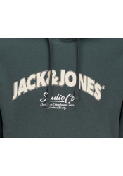 Ανδρικό Φούτερ με Κουκούλα Jack & Jones Jorbronx Arch Big Sweat Hood LN 12262919 Forest River