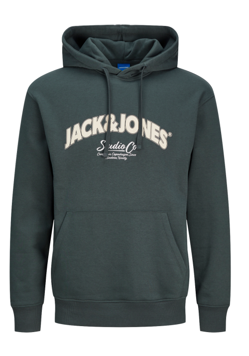 Ανδρικό Φούτερ με Κουκούλα Jack & Jones Jorbronx Arch Big Sweat Hood LN 12262919 Forest River