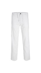Ανδρικό Λινό Παντελόνι Jack & Jones JPSTKane Hybrid Bondi Jogger SN 12274977 White