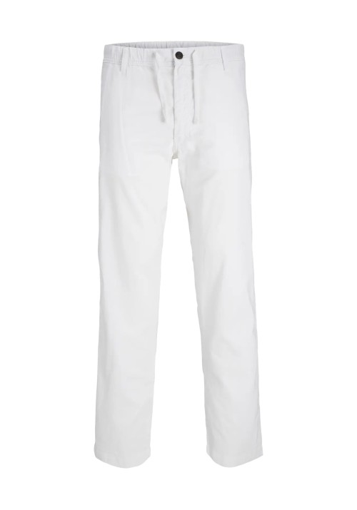 Ανδρικό Λινό Παντελόνι Jack & Jones JPSTKane Hybrid Bondi Jogger SN 12274977 White
