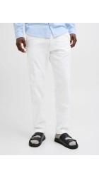 Ανδρικό Λινό Παντελόνι Jack & Jones JPSTKane Hybrid Bondi Jogger SN 12274977 White