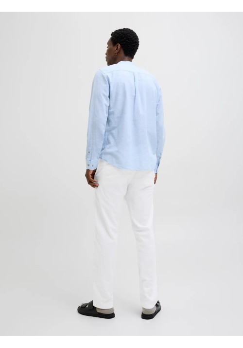 Ανδρικό Λινό Παντελόνι Jack & Jones JPSTKane Hybrid Bondi Jogger SN 12274977 White