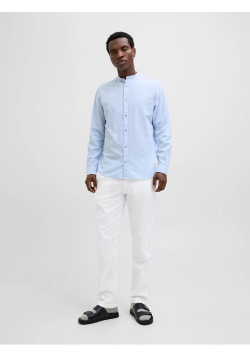 Ανδρικό Λινό Παντελόνι Jack & Jones JPSTKane Hybrid Bondi Jogger SN 12274977 White