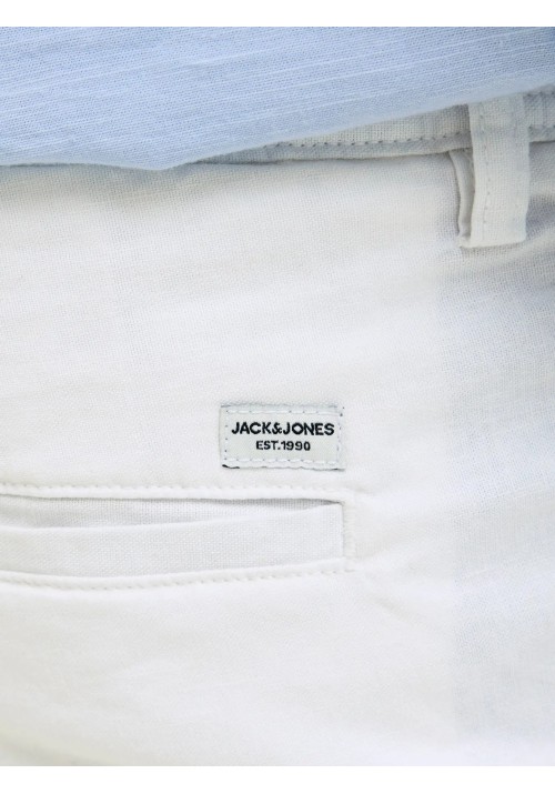 Ανδρικό Λινό Παντελόνι Jack & Jones JPSTKane Hybrid Bondi Jogger SN 12274977 White