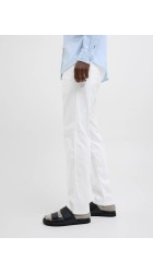 Ανδρικό Λινό Παντελόνι Jack & Jones JPSTKane Hybrid Bondi Jogger SN 12274977 White