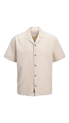 Ανδρικό Πουκάμισο Jack & Jones JJGlobal Waffle Resort Shirt SS 12295551 Moonbeam
