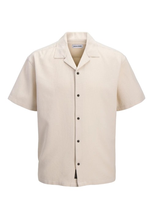 Ανδρικό Πουκάμισο Jack & Jones JJGlobal Waffle Resort Shirt SS 12295551 Moonbeam
