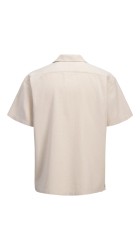 Ανδρικό Πουκάμισο Jack & Jones JJGlobal Waffle Resort Shirt SS 12295551 Moonbeam