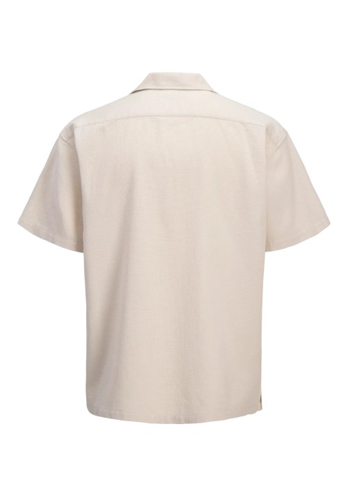 Ανδρικό Πουκάμισο Jack & Jones JJGlobal Waffle Resort Shirt SS 12295551 Moonbeam