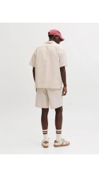 Ανδρικό Πουκάμισο Jack & Jones JJGlobal Waffle Resort Shirt SS 12295551 Moonbeam