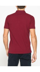 Ανδρική Μπλούζα Polo Carrera jeans 819A0075A-491 Pomegranate Red