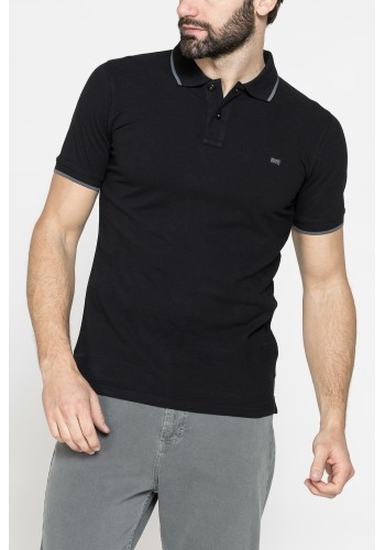 Ανδρική Μπλούζα Polo Carrera jeans 819A0075A-899 Black Ανδρική Μπλούζα Polo Carrera jeans 819A0075A-899 Black