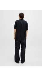 Ανδρικό Πουκάμισο Jack & Jones JJEJeff Solid Resort Shirt S/S SN 12268443 Black
