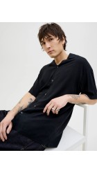 Ανδρικό Πουκάμισο Jack & Jones JJEJeff Solid Resort Shirt S/S SN 12268443 Black