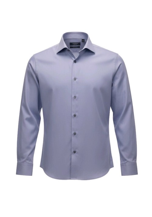 Ανδρικό Πουκάμισο Ελαστικό Slim Fit Boston 9001-444 Γκρι