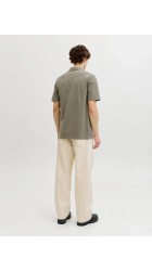 Ανδρική Μπλούζα Polo Jack & Jones JJalliance Polo SS LN 12288108  Vetiver