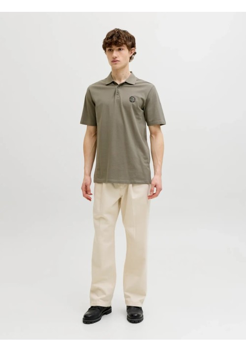 Ανδρική Μπλούζα Polo Jack & Jones JJalliance Polo SS LN 12288108  Vetiver