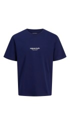 Ανδρικό T-Shirt Jack & Jones Jorvesterbro Tee SS Crew Neck Noos 12240121 Ocean Cavern