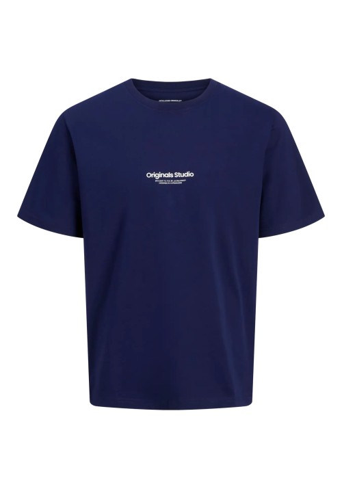 Ανδρικό T-Shirt Jack & Jones Jorvesterbro Tee SS Crew Neck Noos 12240121 Ocean Cavern