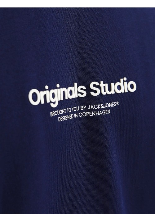Ανδρικό T-Shirt Jack & Jones Jorvesterbro Tee SS Crew Neck Noos 12240121 Ocean Cavern
