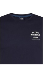 Ανδρικό T-Shirt Petrol M-3050-TSR141-5092 Μπλε