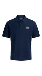 Ανδρική Μπλούζα Polo Jack & Jones JJalliance Polo SS LN 12288108 Navy Blazer