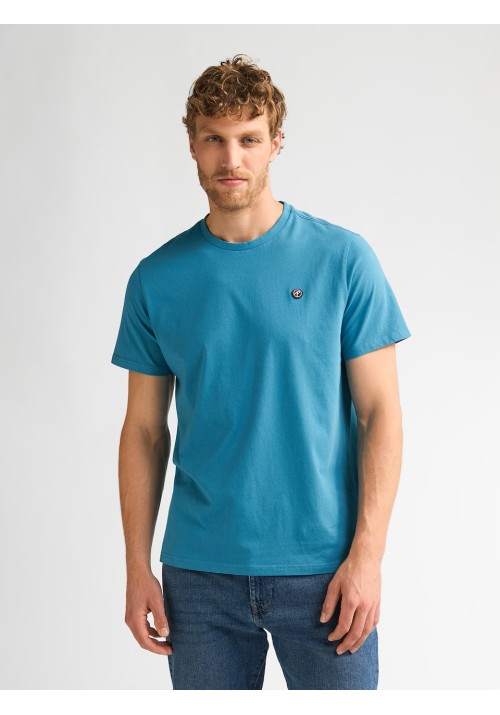 Ανδρικό T-Shirt Petrol M-Ros-TSR002 5204 Μπλε