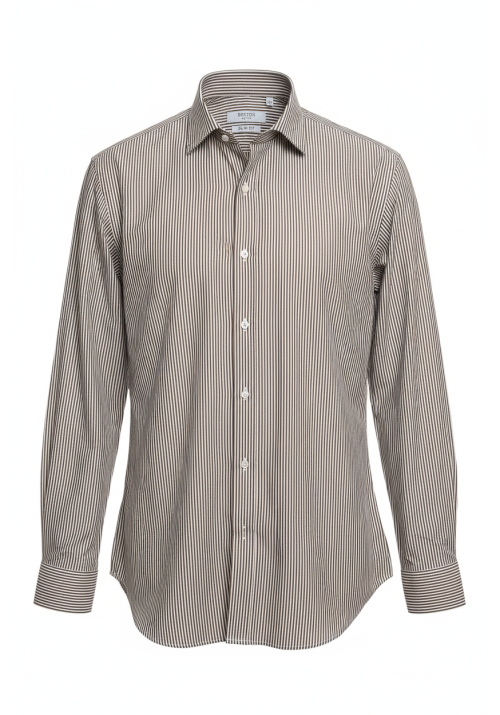 Ανδρικό Πουκάμισο Slim Fit Boston 6309-5 Λευκό