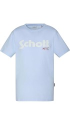 Ανδρικά T-Shirt Schott N.Y.K. TSPKLogo TSS2606 Sky-Corail