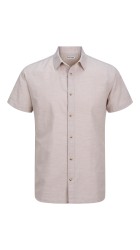 Ανδρικό Πουκάμισο Λινό Jack & JonesJJESUMMER SHIRT SS SN  12269329 Crockery