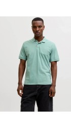 Ανδρική Μπλούζα Polo Jack & Jones JJEBasic Polo SS Noos 12136516 Mineral Blue